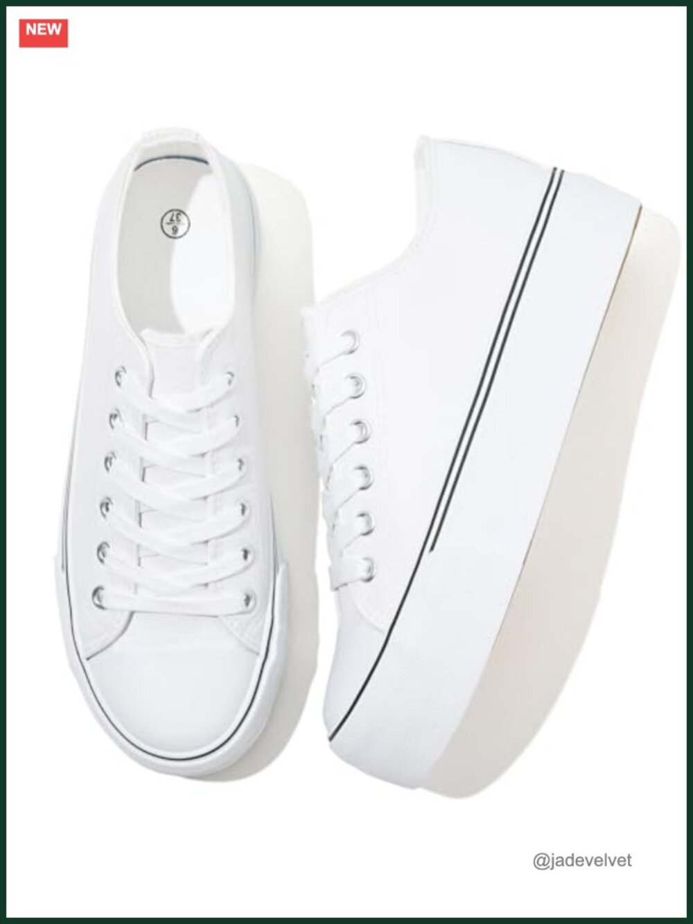 Women's Platform Sneakers PU Leather Tennis Shoes Lace Up